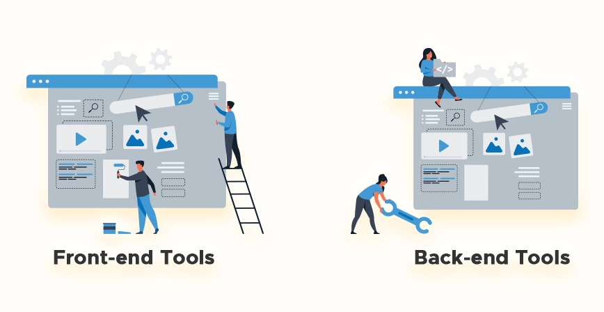 front end tools vs back end tools